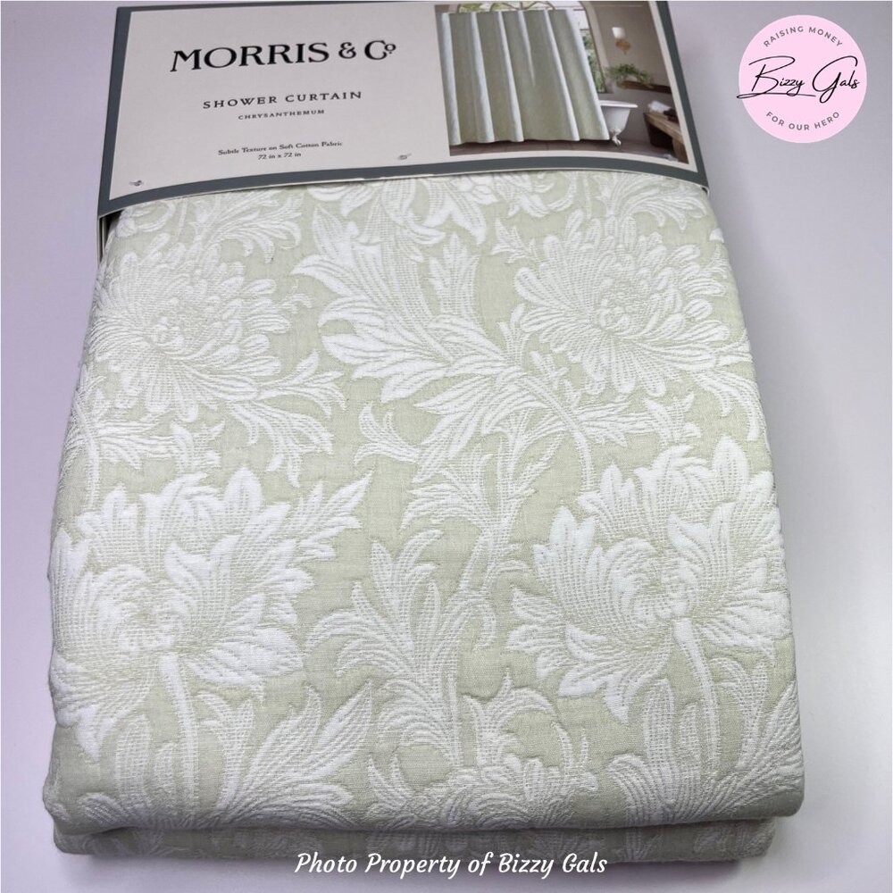 William Morris & Co Chrysanthemum Floral Shower Curtain